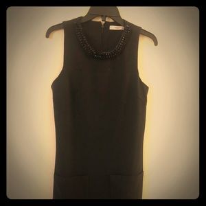 Mango black shift dress